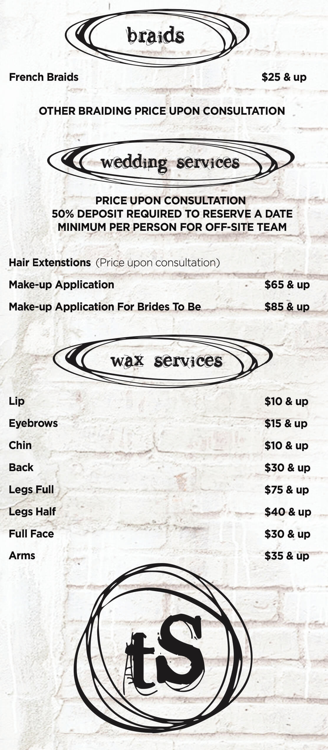 PRICING the Salon